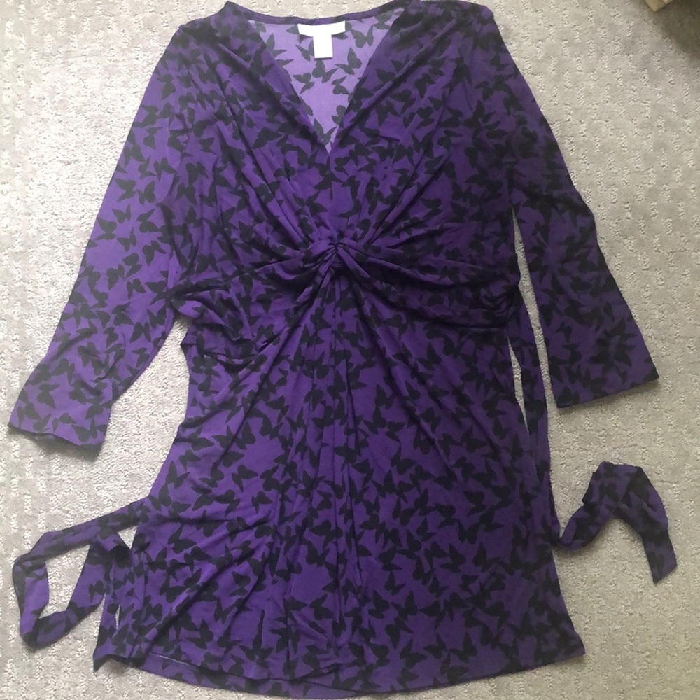 🦋 Motherhood Maternity tunic with tie-around
